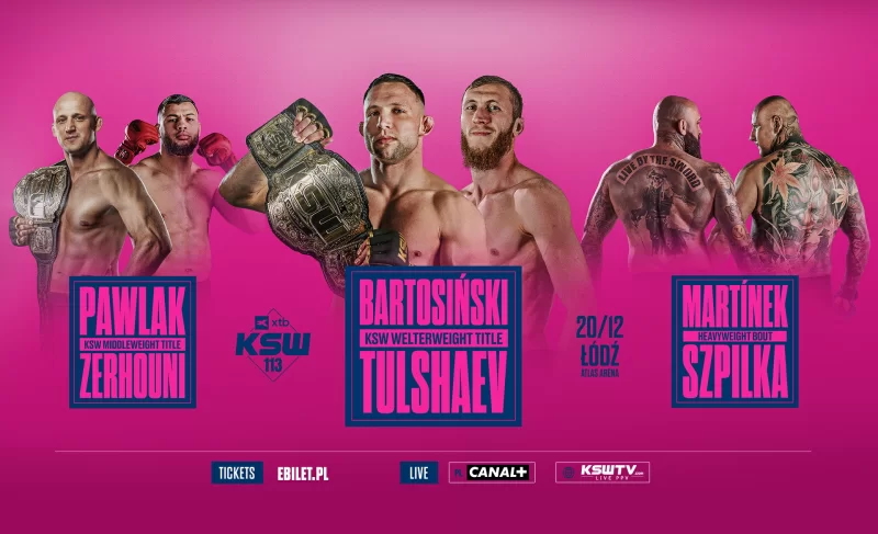 XTB KSW 113: Bartosiński vs. Tulshaev
